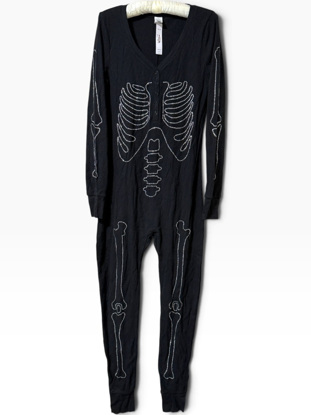 PINK Victoria's Secret Rhinestone Halloween Thermal Onesie Jumpsuit Size Medium